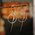 14K Rose Gold Note Earrings