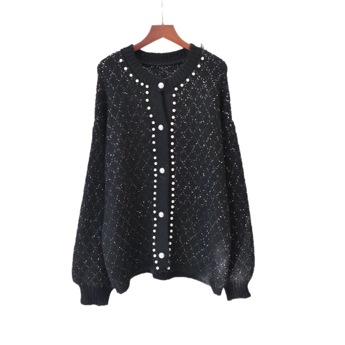Loose sequined sweater for women