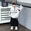 Boys Long Sleeve Casual Two-Piece Sweatshirt Set